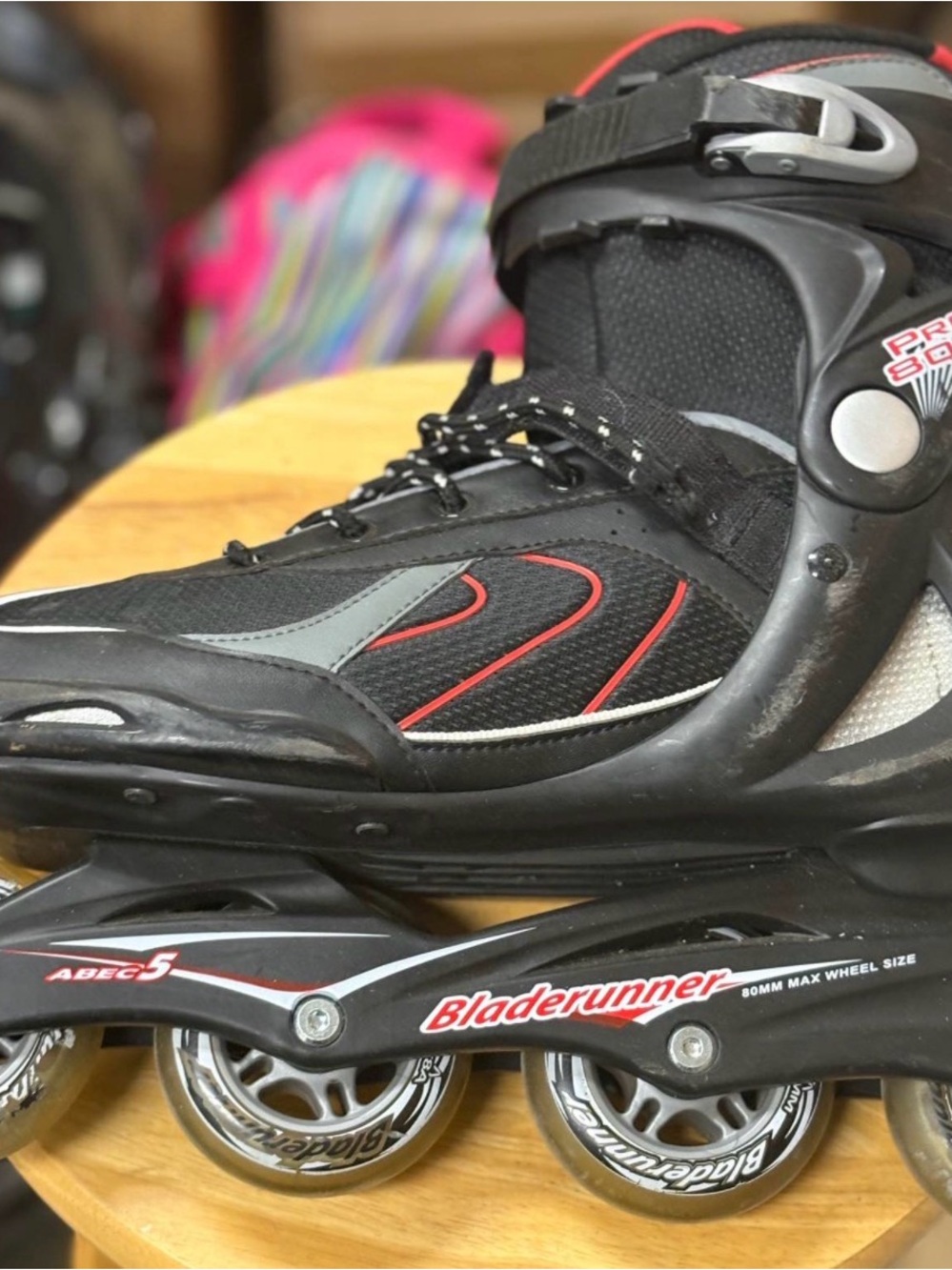 Bladerunner Pro 80 ABEC 5 Black & Red Roller Blades